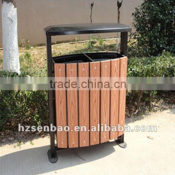 Outdoor Wood Plastic Composite Environmental protection Trash Bin