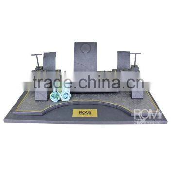 New arrival Jewelry display MDF/Pu leather/stainless display for top jewellery