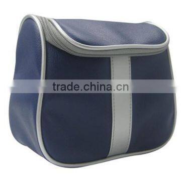 PU Leather Zipper Toiletry Pouch photo-3