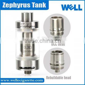 Wholesale Youde Zephyrus sub-ohm tank 5ml RBA vaporizer kit