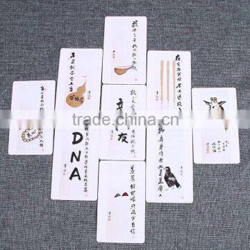 Custom Special Poker Card Full Colors Plastic Coated Playing Cards UV Protected Printing Mahjong Playing Cards ---DH20612 photo-4