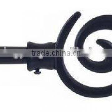 Lavish Home Spiral Finial Modern Curtain Rod Set photo-4