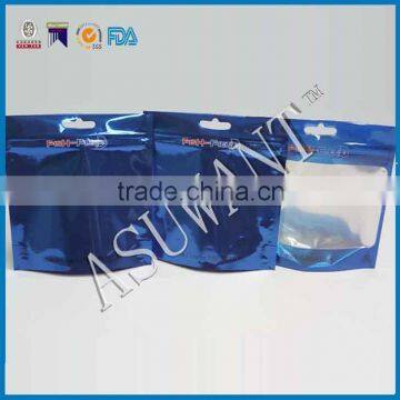 Printed Blue Soft Plastic Stand up Pouch Fishing Lures Zipper Bags for Fish Food photo-3