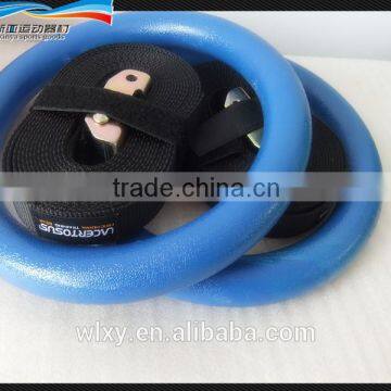 New Gym Ring PC Gym Ring With Strap(25mm) 2015 NEW! GYM RING,WOOD RING,OLYMPIC RING