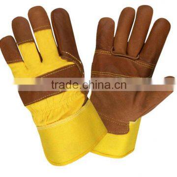 Leather Double Palm Leather Work Gloves, Palm Patched Leather Work Gloves