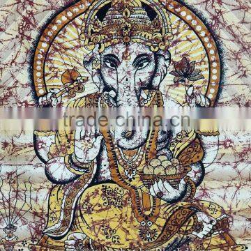 Indian Lord Ganesha Hippie Wall Hanging Tapestry