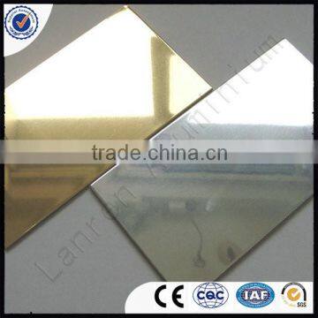 Hot Sale Sparkling Golden/ Silver Mirror Aluminum Composite Panel Manufacturer