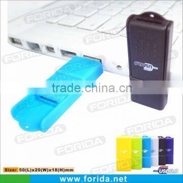 Push and Pull Style Colorful USB3.0 Micro SD card reader for smartphone