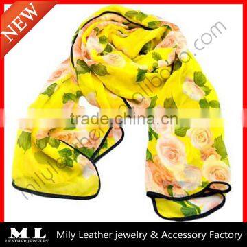 Fashion rose beach summer chiffon scarf pashmina