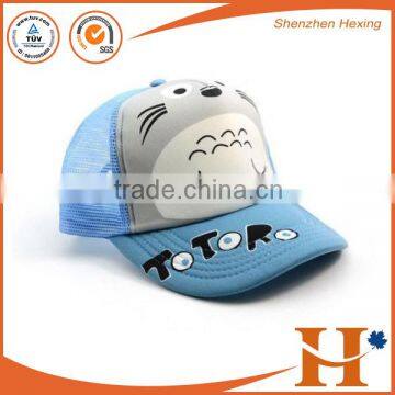 Factory price wholesale custom hats trucker kids summer hat 5 panes foam and mesh hat