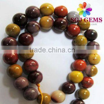 10mm Mookite Round polished Semi precious stone beads