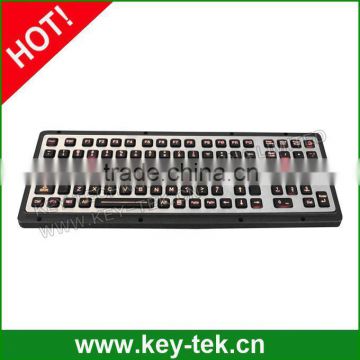 Water proof sealed backlight silicone keyboard with numeric keypad