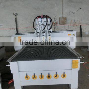 New Cnc Router Lathe Woodworking Engraving Cutting Machine With Three Heads Spindles/good Quality/for Sale Export CE ISO CO
