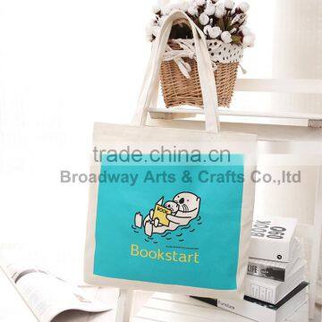 Standard size organic cotton tote shopping bag