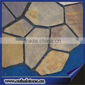 Garden natural slate rusty paving stone