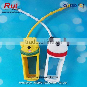 30ml Hand Sanitizer Bottle Silicone Holder, Colorful Silicone Case for 30ml Hand Sanitizer Bottle