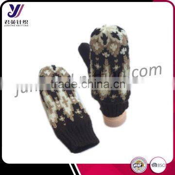 Full finger fashion winter ladies knitted gloves cheap woolen felt gloves factory wholesale sales (accept the design draft)