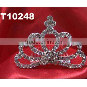 wholesale glitter rhinestone princess crown for girls