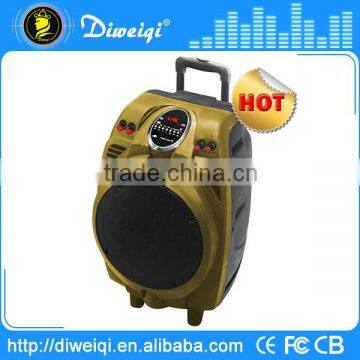 2015 new product trolley loudest portable speakers with battery