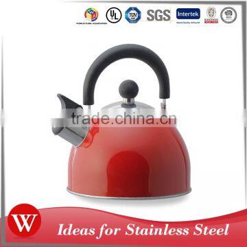 Heat retention easy to clean non-electric travel whistle kettle stainless steel water jug