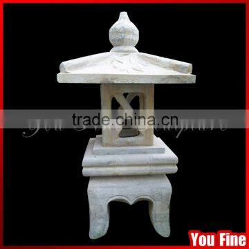 Decorative Hand Carved Garden Antique Stone Lamp