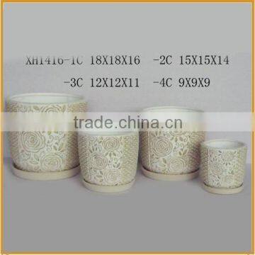 Hot new decorative indoor ceramic wholesale home goods flower pots