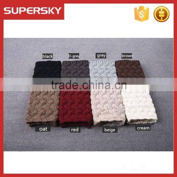 F255 Twisty Knit Pattern Crochet Boot Cuff/wave Pattern Havd Made Cute Boot Cuff photo-2