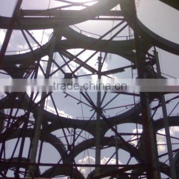 Modern steel structure sculpture for tree