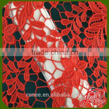 BEST PRICE CHEMICAL EMBROIDERY FABRIC FOR GIRLS PARTY DRESS