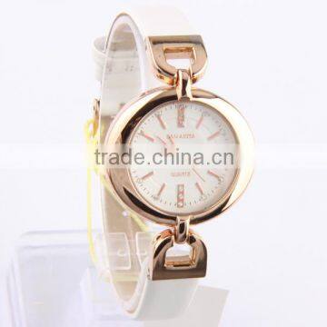 Custom Leather Bracelet Oval Face Watch photo-2