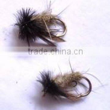 Peeking Caddis Cream Dry Trout Flies