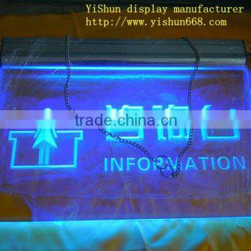 LED acrylic indication signs