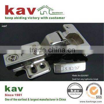 self-closing concealed two way hinge, furniture hardware, kav brand hinge