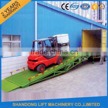 6-15 ton Warehouse Loading Ramp Mobile Container Yard Ramp