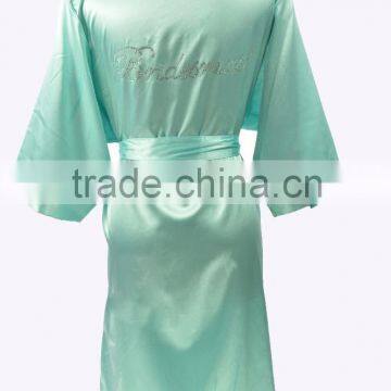 Wholesale Cheap Bridesmaid Women Satin Kimono Bath Robes