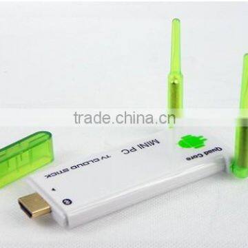 China factory rk3188 quad core hdmi tv dongle double antennas cloud tv box MK909 J22 HDD game player