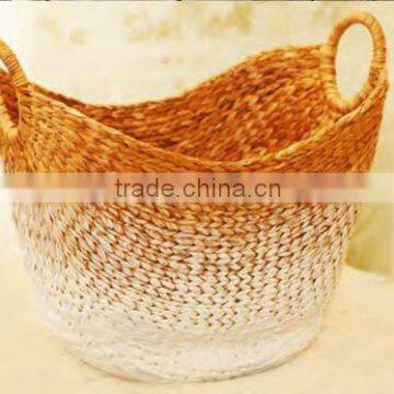 Waterhyacinth Dip Dye Basket For Storage