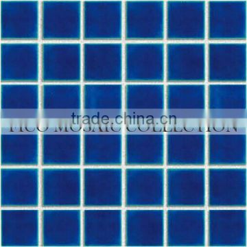 CM55391IID profession swimming pool mosaic tile swimming pool mosaic tile white and blue penny round glass tile