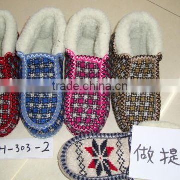 Exports SNOW boots Knitting wool shoes Indoor household cotton shoes boots