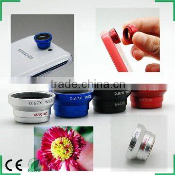 lens for samsung galaxy s5 smartphone, wide angle+macro lens 2 in1 lenses kit