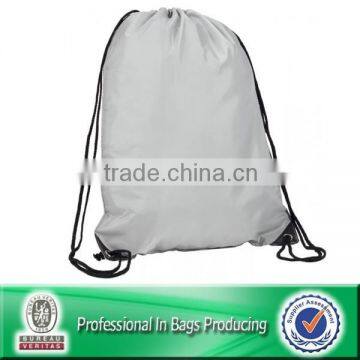 Custom Cheap Polyester Waterproof Drawstring Laundry Bag Backpack Bag