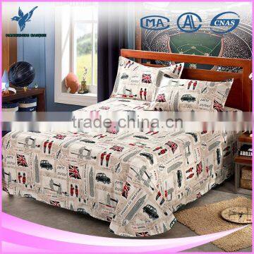 Fashion England Style Kids Adult Printed Bed Sheets