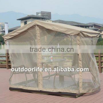 Hot Selling 4 Seats Canopy Swing Chair With Mosquito Net photo-2