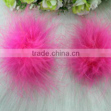 Fashion pink ostrich feathers flower