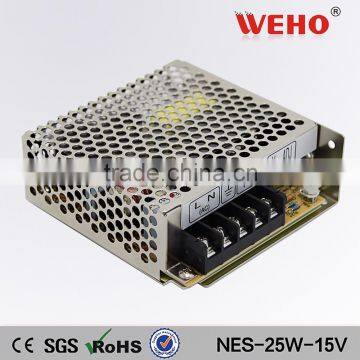 Nes model 15v switching power supply 25w cctv/led smps