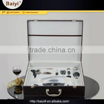 Professional Manufacture Effortless Ergonomic Wine Set Bamboo Box In A Pu photo-3