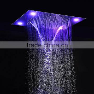 Stainless Steel Bathroom Accessories Rainfall Waterfall Water Screen Shower Head Remote Control Shower Bath photo-6