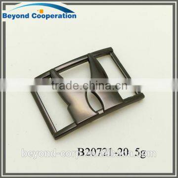 20mm High Quality Black Powder Coated Metal Zinc Alloy Shoes Buckle Accessories photo-3