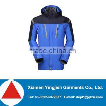 Mens 3 in 1 parka jacket wholesale nylon parka jackets with fleece liner, jacket men winter