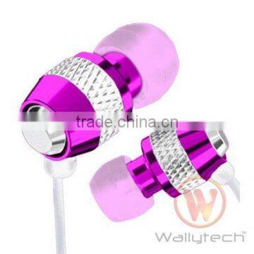 New design Metal Stereo mobile earphone